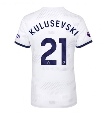 Tottenham Hotspur Dejan Kulusevski #21 Hemmatröja Dam 2023-24 Kortärmad